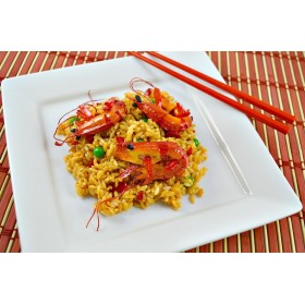 Shrimp Fried Rice on Plate
